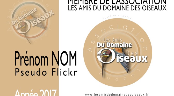 Badges 2017 – Les Amis du Domaine des Oiseaux
