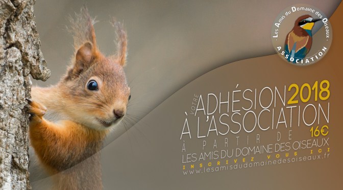Adhésion à l&rsquo;association pour l&rsquo;année 2018