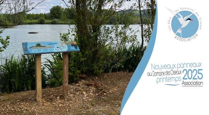 Les nouveaux panneaux au Domaine Des Oiseaux – Printemps 2025